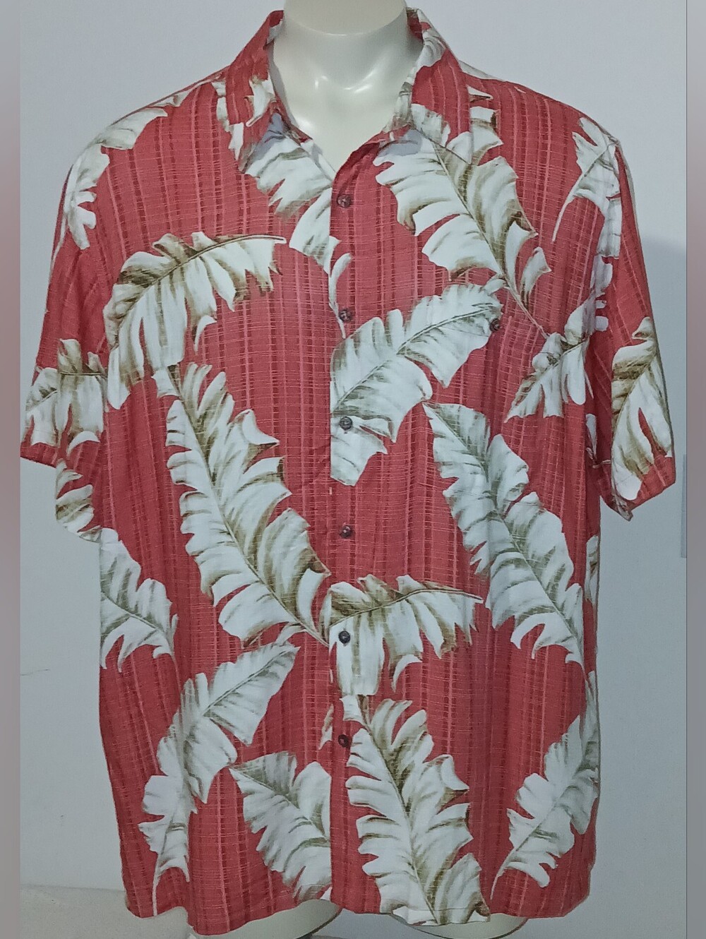 Batik Bay Mens Hawaiian Floral Button Front Short Sleeve Shirt Size 2XL